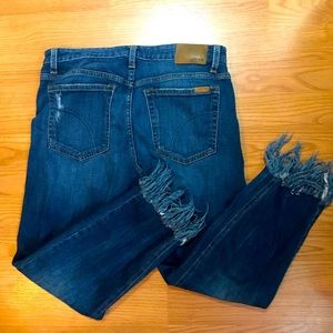 JOES the ex-lover collection cropped fray jeans